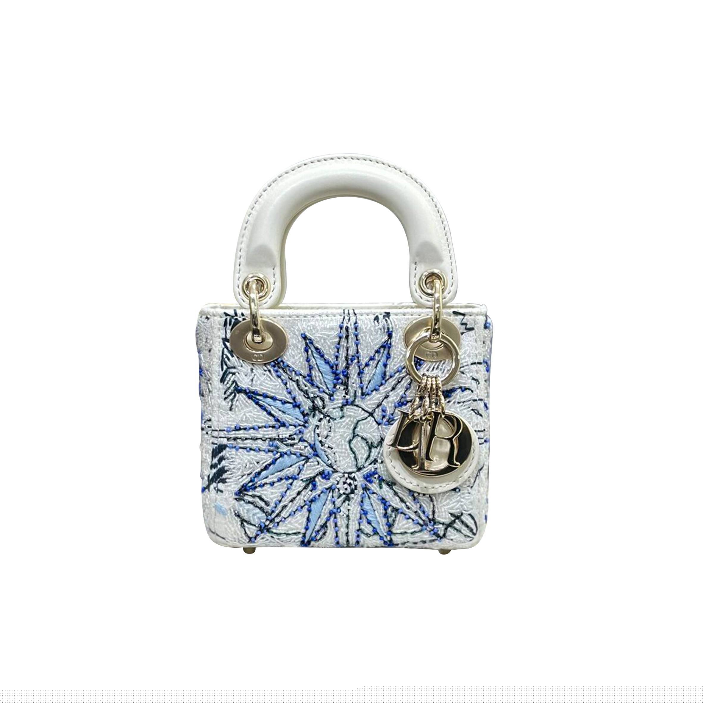 d*or mirco lady d*or S*per mini blue bag s0856 (12*10.2*5cm)